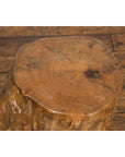 Indonesian Rustic Root Drinks Table or Stool with Light Brown Finish-13. Asian & Chinese Furniture, Art, Antiques, Vintage Home Décor for sale at FEA Home