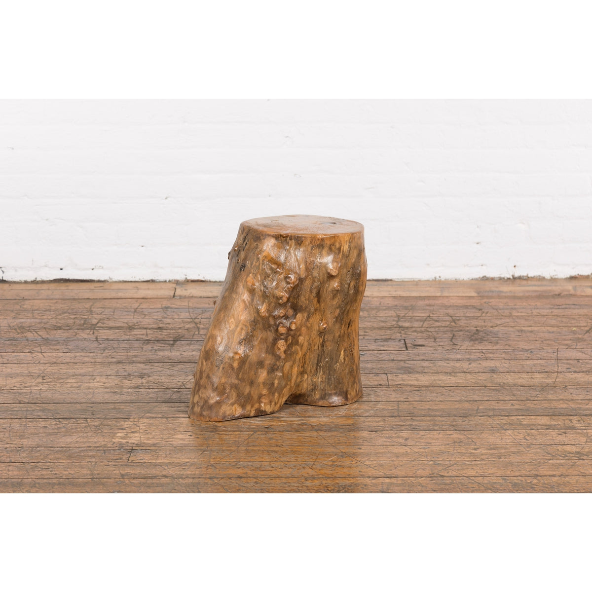 Indonesian Rustic Root Drinks Table or Stool with Light Brown Finish-14. Asian &amp; Chinese Furniture, Art, Antiques, Vintage Home Décor for sale at FEA Home