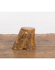 Indonesian Rustic Root Drinks Table or Stool with Light Brown Finish-3. Asian & Chinese Furniture, Art, Antiques, Vintage Home Décor for sale at FEA Home