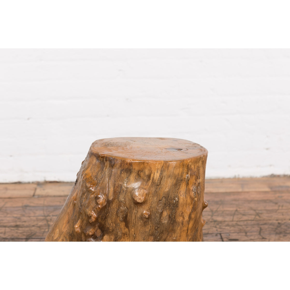 Indonesian Rustic Root Drinks Table or Stool with Light Brown Finish-5. Asian &amp; Chinese Furniture, Art, Antiques, Vintage Home Décor for sale at FEA Home