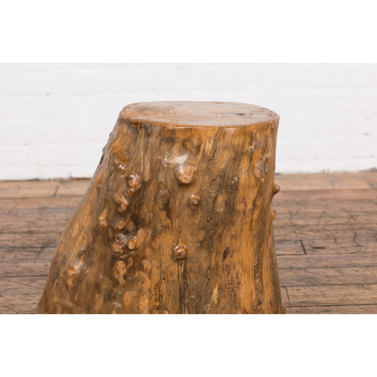 Indonesian Rustic Root Drinks Table or Stool with Light Brown Finish-6. Asian &amp; Chinese Furniture, Art, Antiques, Vintage Home Décor for sale at FEA Home