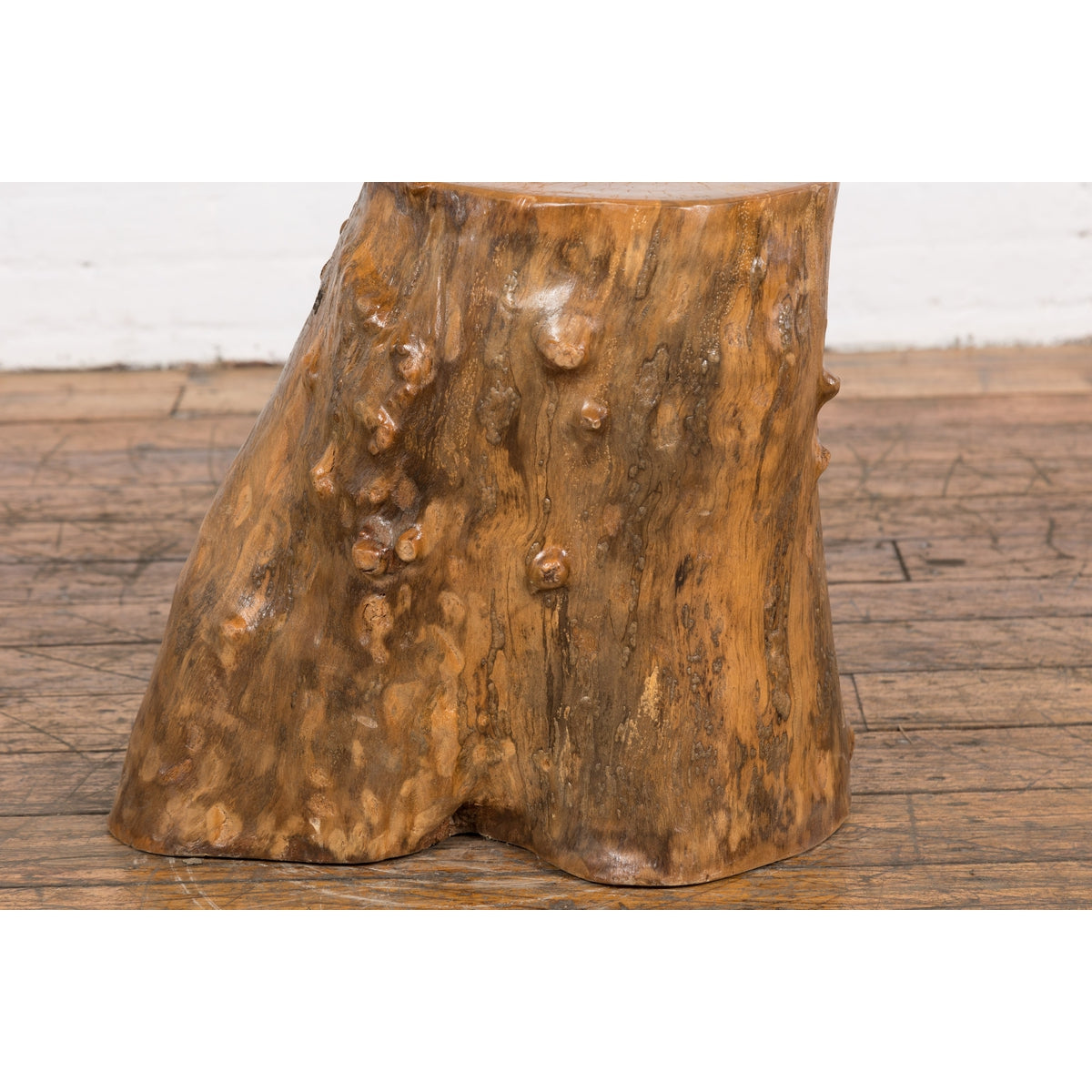 Indonesian Rustic Root Drinks Table or Stool with Light Brown Finish-7. Asian &amp; Chinese Furniture, Art, Antiques, Vintage Home Décor for sale at FEA Home