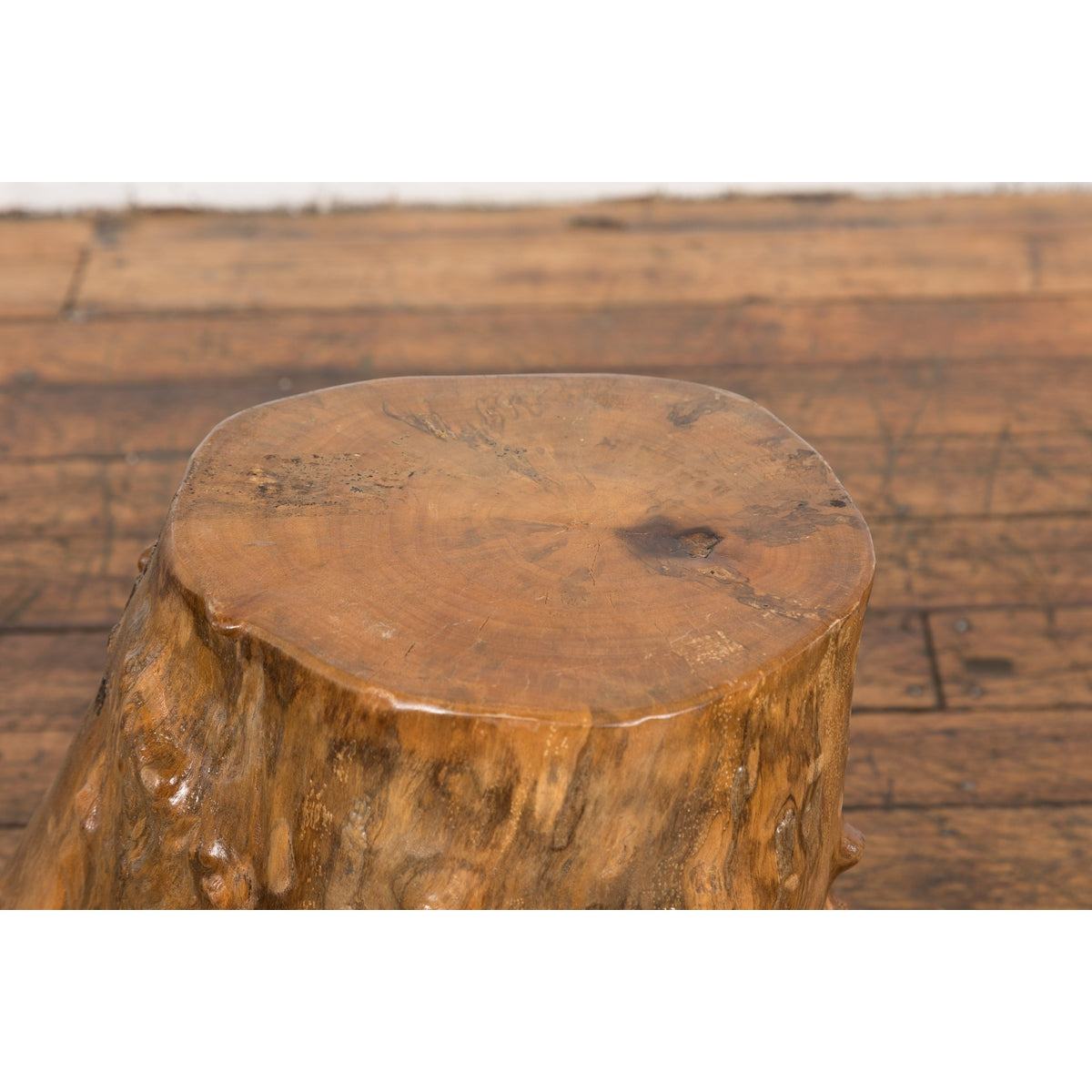 Indonesian Rustic Root Drinks Table or Stool with Light Brown Finish-8. Asian &amp; Chinese Furniture, Art, Antiques, Vintage Home Décor for sale at FEA Home