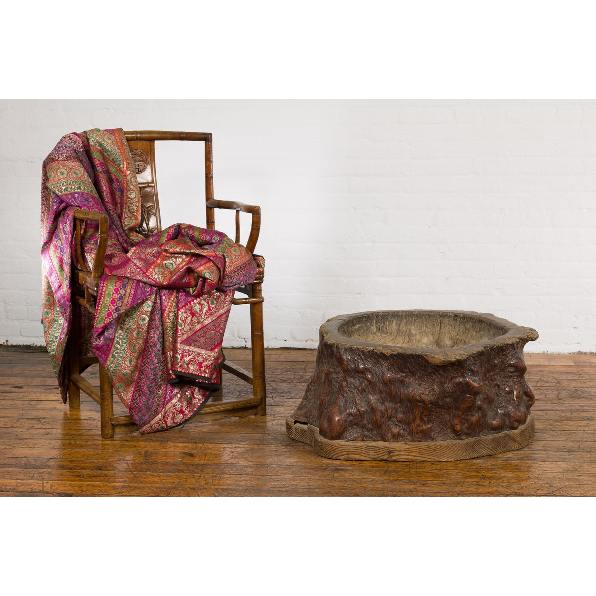 Antique Japanese Hibachi Coffee Table Base or Planter, Glass Top Not Included-2. Asian & Chinese Furniture, Art, Antiques, Vintage Home Décor for sale at FEA Home