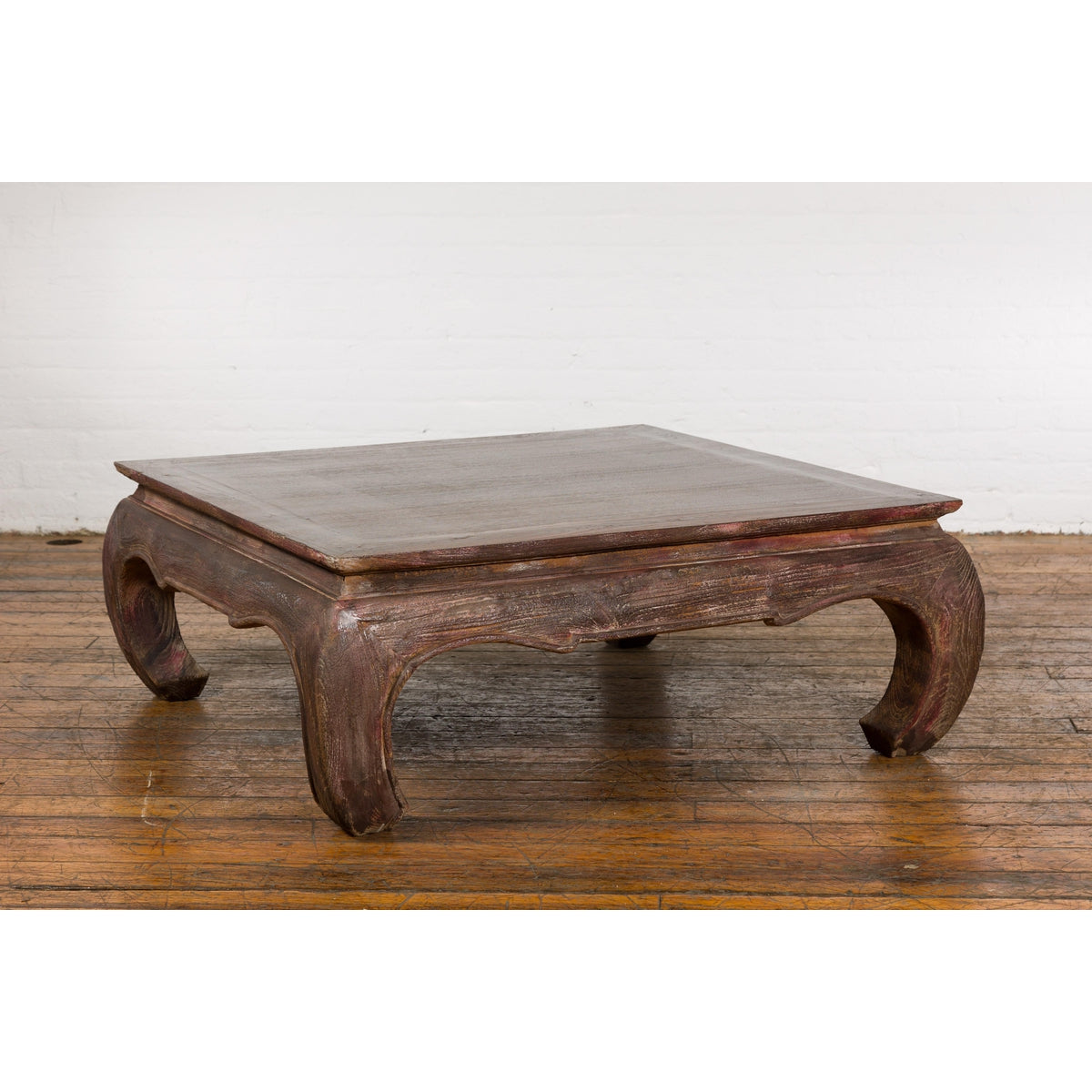 Vintage Asian Distressed Wood Coffee Table-2. Asian & Chinese Furniture, Art, Antiques, Vintage Home Décor for sale at FEA Home