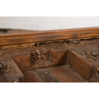 Antique Sheesham Wood and Iron Exterior Door Made into a Coffee Table