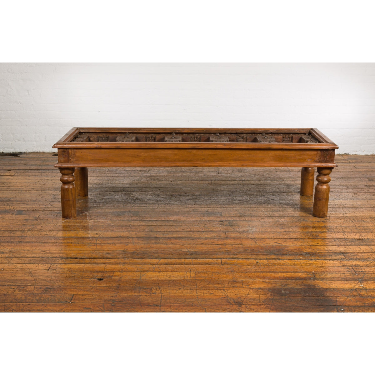 Antique Sheesham Wood and Iron Exterior Door Made into a Coffee Table-3. Asian &amp; Chinese Furniture, Art, Antiques, Vintage Home Décor for sale at FEA Home