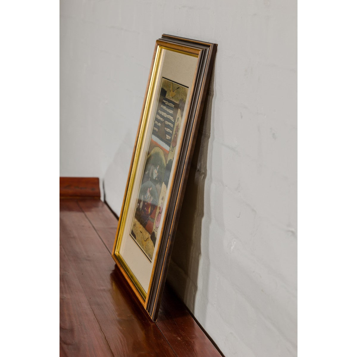 Mughal Style Watercolor on Paper Painting Depicting a Royal Court Scene, Framed-13. Asian &amp; Chinese Furniture, Art, Antiques, Vintage Home Décor for sale at FEA Home