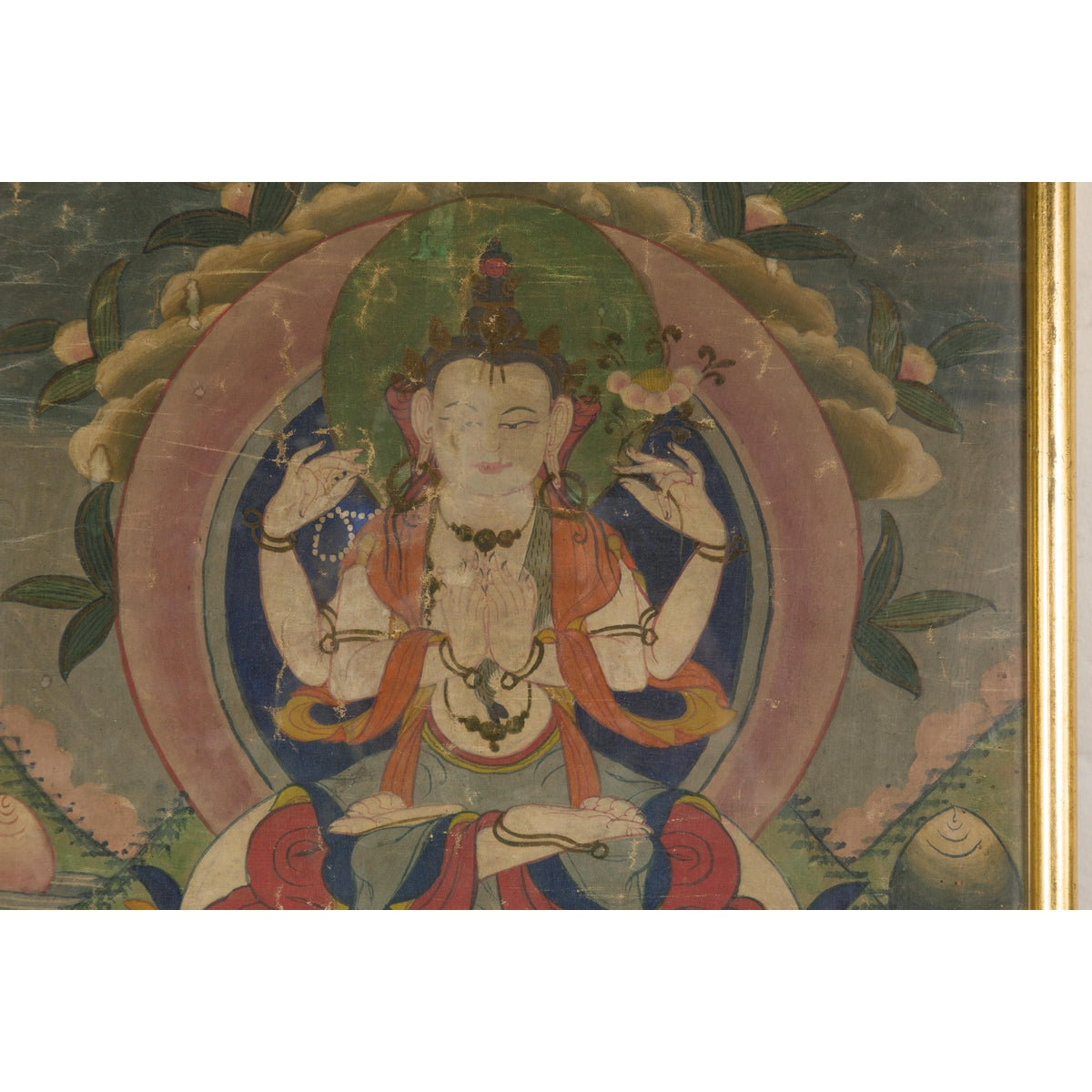 Antique Framed Buddhist Painting-10. Asian &amp; Chinese Furniture, Art, Antiques, Vintage Home Décor for sale at FEA Home