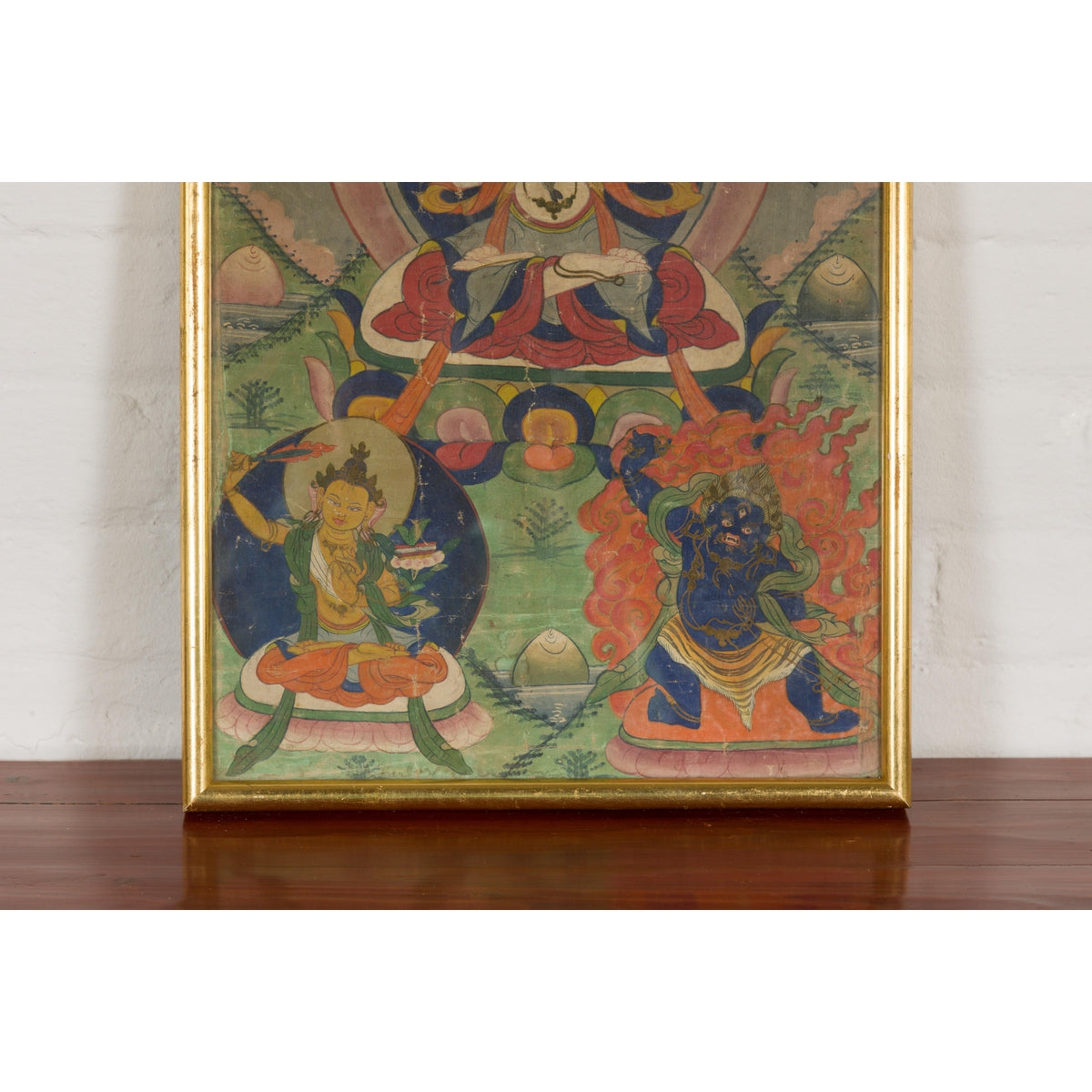 Antique Framed Buddhist Painting-5. Asian &amp; Chinese Furniture, Art, Antiques, Vintage Home Décor for sale at FEA Home