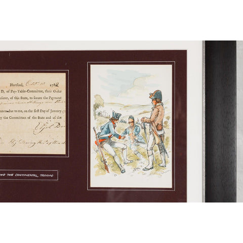 Revolutionary War Bond from the State of Connecticut in Custom Frame-YN7866-11. Asian & Chinese Furniture, Art, Antiques, Vintage Home Décor for sale at FEA Home