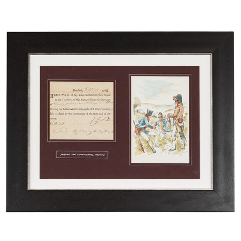Revolutionary War Bond from the State of Connecticut in Custom Frame-YN7866-1. Asian & Chinese Furniture, Art, Antiques, Vintage Home Décor for sale at FEA Home