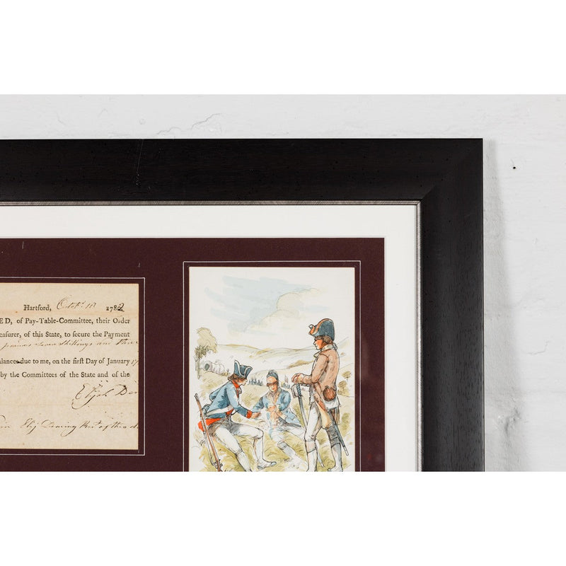 Revolutionary War Bond from the State of Connecticut in Custom Frame-YN7866-6. Asian & Chinese Furniture, Art, Antiques, Vintage Home Décor for sale at FEA Home