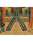 Taoist Hand-Painted Portrait on Parchment Paper in Custom Frame-12. Asian & Chinese Furniture, Art, Antiques, Vintage Home Décor for sale at FEA Home
