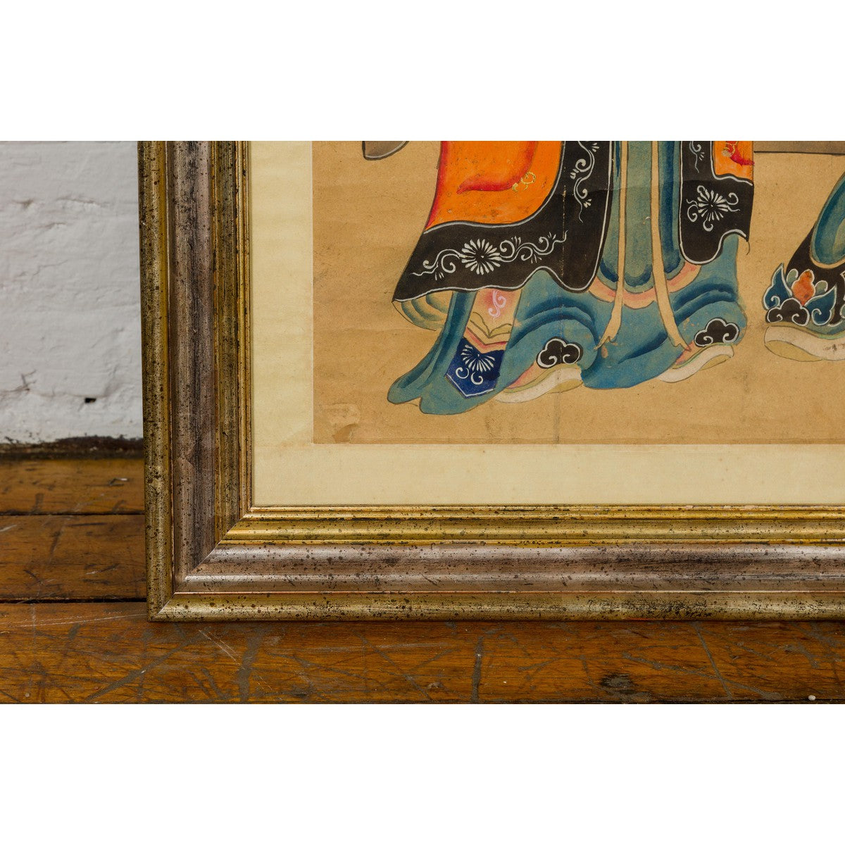 Taoist Hand-Painted Portrait on Parchment Paper in Custom Frame-16. Asian &amp; Chinese Furniture, Art, Antiques, Vintage Home Décor for sale at FEA Home