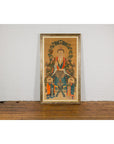 Taoist Hand-Painted Portrait on Parchment Paper in Custom Frame-3. Asian & Chinese Furniture, Art, Antiques, Vintage Home Décor for sale at FEA Home