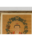 Taoist Hand-Painted Portrait on Parchment Paper in Custom Frame-5. Asian & Chinese Furniture, Art, Antiques, Vintage Home Décor for sale at FEA Home