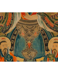 Taoist Hand-Painted Portrait on Parchment Paper in Custom Frame-9. Asian & Chinese Furniture, Art, Antiques, Vintage Home Décor for sale at FEA Home