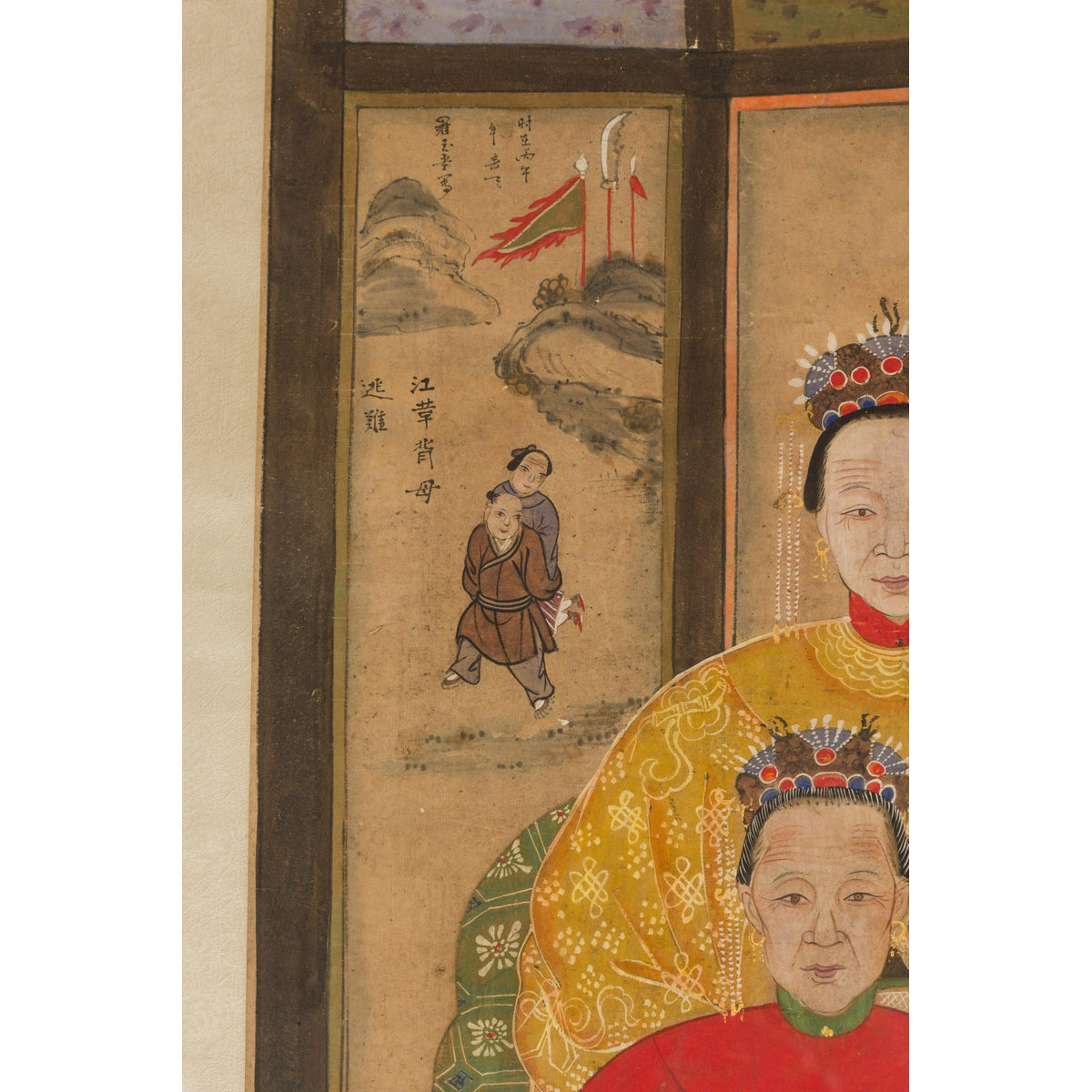 Antique Qing Dynasty Painting on Parchment-16. Asian &amp; Chinese Furniture, Art, Antiques, Vintage Home Décor for sale at FEA Home