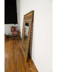 Multicolor Carved Window Frame Converted into Antique Mirror-17. Asian & Chinese Furniture, Art, Antiques, Vintage Home Décor for sale at FEA Home