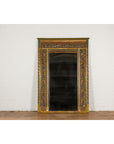 Multicolor Carved Window Frame Converted into Antique Mirror-2. Asian & Chinese Furniture, Art, Antiques, Vintage Home Décor for sale at FEA Home