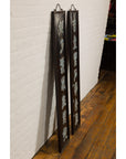 Pair Wooden Antique Panels with Blue & White Porcelain Writing-11. Asian & Chinese Furniture, Art, Antiques, Vintage Home Décor for sale at FEA Home