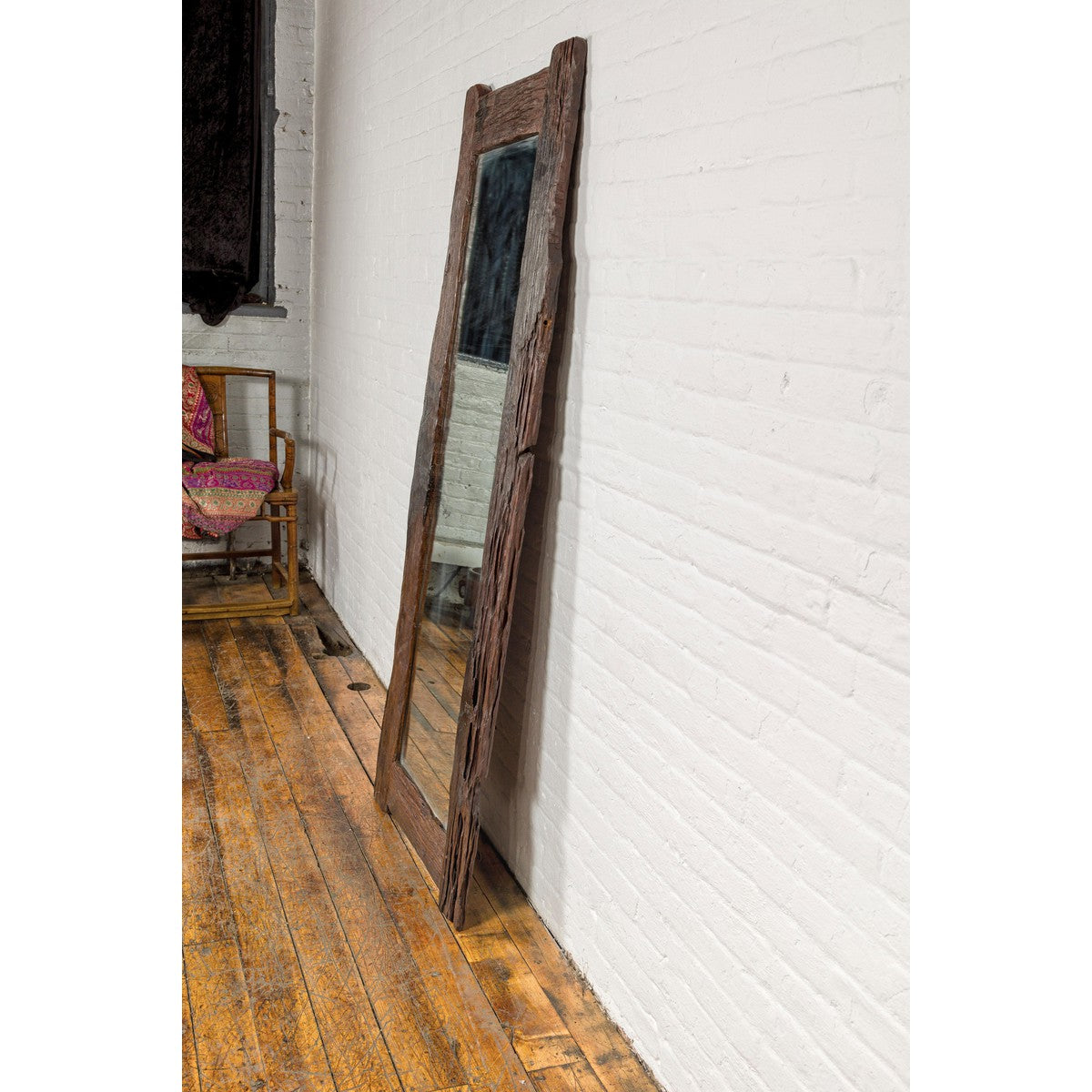 Country Style Antique Driftwood Made into Full Length Mirror, Rustic Character-12. Asian &amp; Chinese Furniture, Art, Antiques, Vintage Home Décor for sale at FEA Home