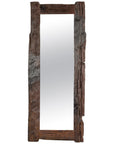 Country Style Antique Driftwood Made into Full Length Mirror, Rustic Character-1. Asian & Chinese Furniture, Art, Antiques, Vintage Home Décor for sale at FEA Home