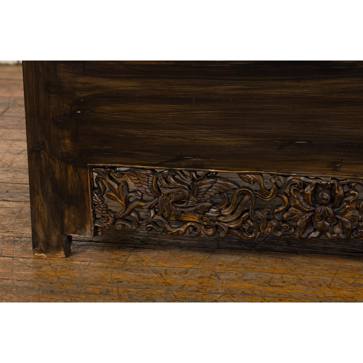 Chinese Antique Cabinet with Carved Birds in the Apron-11. Asian &amp; Chinese Furniture, Art, Antiques, Vintage Home Décor for sale at FEA Home