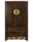 Chinese Antique Cabinet with Carved Birds in the Apron-1. Asian & Chinese Furniture, Art, Antiques, Vintage Home Décor for sale at FEA Home