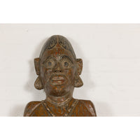 19th Century Ceremonial Wooden Bust Mask-YN7892-3. Asian & Chinese Furniture, Art, Antiques, Vintage Home Décor for sale at FEA Home
