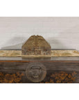 19th Century Temple Cash Box with Ornate Brass Accents-2. Asian & Chinese Furniture, Art, Antiques, Vintage Home Décor for sale at FEA Home