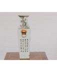 Qing Dynasty White Porcelain Vase with Painted Flowers, Objects and Calligraphy-10. Asian & Chinese Furniture, Art, Antiques, Vintage Home Décor for sale at FEA Home