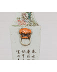 Qing Dynasty White Porcelain Vase with Painted Flowers, Objects and Calligraphy-11. Asian & Chinese Furniture, Art, Antiques, Vintage Home Décor for sale at FEA Home