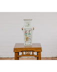 Qing Dynasty White Porcelain Vase with Painted Flowers, Objects and Calligraphy-2. Asian & Chinese Furniture, Art, Antiques, Vintage Home Décor for sale at FEA Home