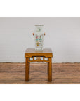 Qing Dynasty White Porcelain Vase with Painted Flowers, Objects and Calligraphy-3. Asian & Chinese Furniture, Art, Antiques, Vintage Home Décor for sale at FEA Home