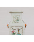 Qing Dynasty White Porcelain Vase with Painted Flowers, Objects and Calligraphy-4. Asian & Chinese Furniture, Art, Antiques, Vintage Home Décor for sale at FEA Home