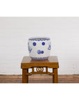 Blue and White Porcelain Planter with Hand Painted Landscape-12. Asian & Chinese Furniture, Art, Antiques, Vintage Home Décor for sale at FEA Home