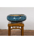 Chinese Vintage Blue Glaze Ceramic Planter-12. Asian & Chinese Furniture, Art, Antiques, Vintage Home Décor for sale at FEA Home