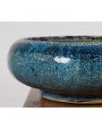 Chinese Vintage Blue Glaze Ceramic Planter-6. Asian & Chinese Furniture, Art, Antiques, Vintage Home Décor for sale at FEA Home