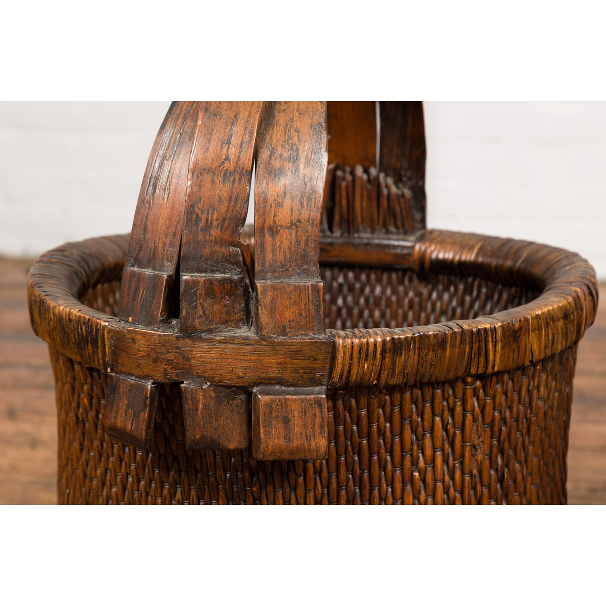 Chinese Antique Grain Baskets, Sold Each-14. Asian &amp; Chinese Furniture, Art, Antiques, Vintage Home Décor for sale at FEA Home