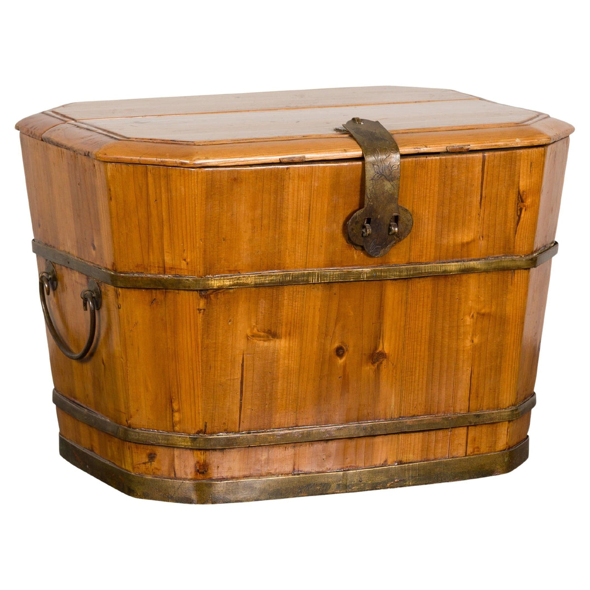 Antique Qing Dynasty Wooden Box with Lid-1. Asian & Chinese Furniture, Art, Antiques, Vintage Home Décor for sale at FEA Home