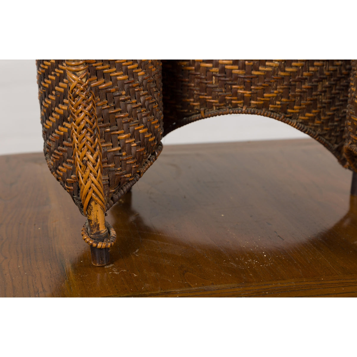 19th Century Tribal Handwoven Rattan Backpack with Inner Pockets-20. Asian &amp; Chinese Furniture, Art, Antiques, Vintage Home Décor for sale at FEA Home