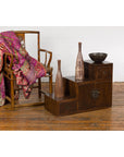 Vintage Tansu Staircase Side Cabinet-4. Asian & Chinese Furniture, Art, Antiques, Vintage Home Décor for sale at FEA Home