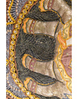 Kalaga 19th Century Tapestry with Stones, Sequins and Colorful Thread-12. Asian & Chinese Furniture, Art, Antiques, Vintage Home Décor for sale at FEA Home