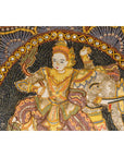 Kalaga 19th Century Tapestry with Stones, Sequins and Colorful Thread-8. Asian & Chinese Furniture, Art, Antiques, Vintage Home Décor for sale at FEA Home
