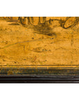 Low Yellow and Black Cabinet with Three Door Paintings-14. Asian & Chinese Furniture, Art, Antiques, Vintage Home Décor for sale at FEA Home