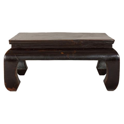 Chow Legs Dark Lacquered Coffee Table with Gloss Patina, Antique-YN7956-1. Asian & Chinese Furniture, Art, Antiques, Vintage Home Décor for sale at FEA Home