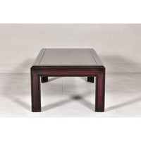 Midcentury Lane Altavista Parsons Legs Coffee Table with Herringbone Design Top