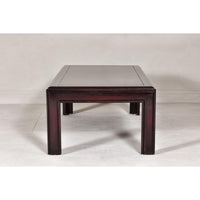 Midcentury Lane Altavista Parsons Legs Coffee Table with Herringbone Design Top